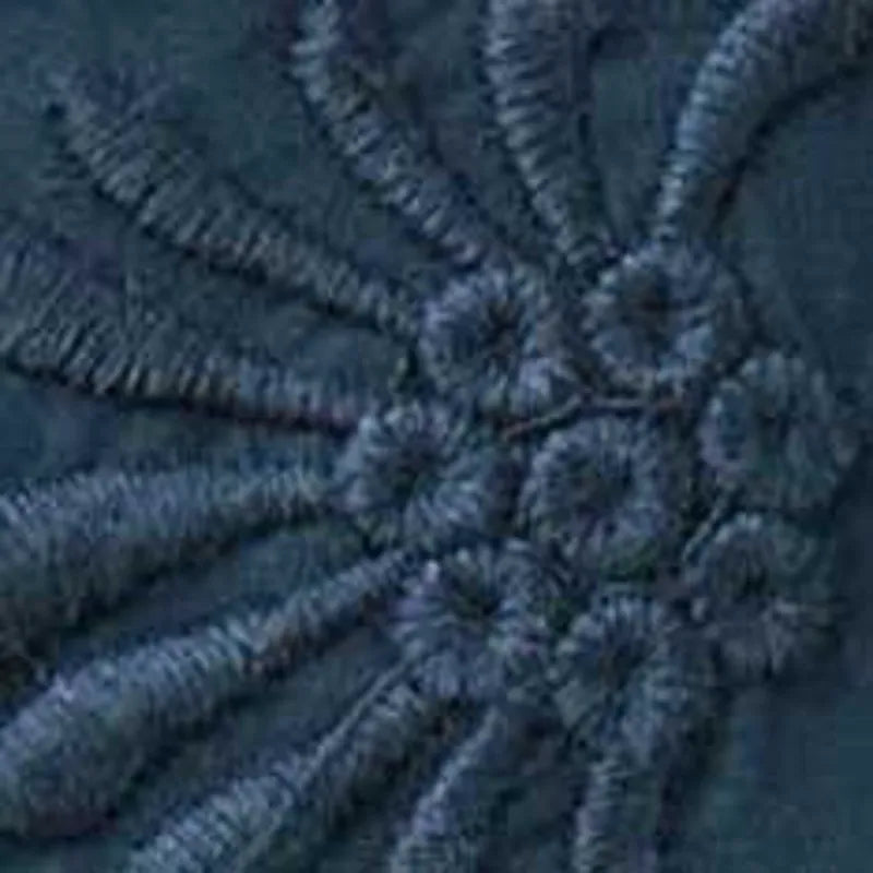 The Davis Shirt in Navy Floral Embroidery