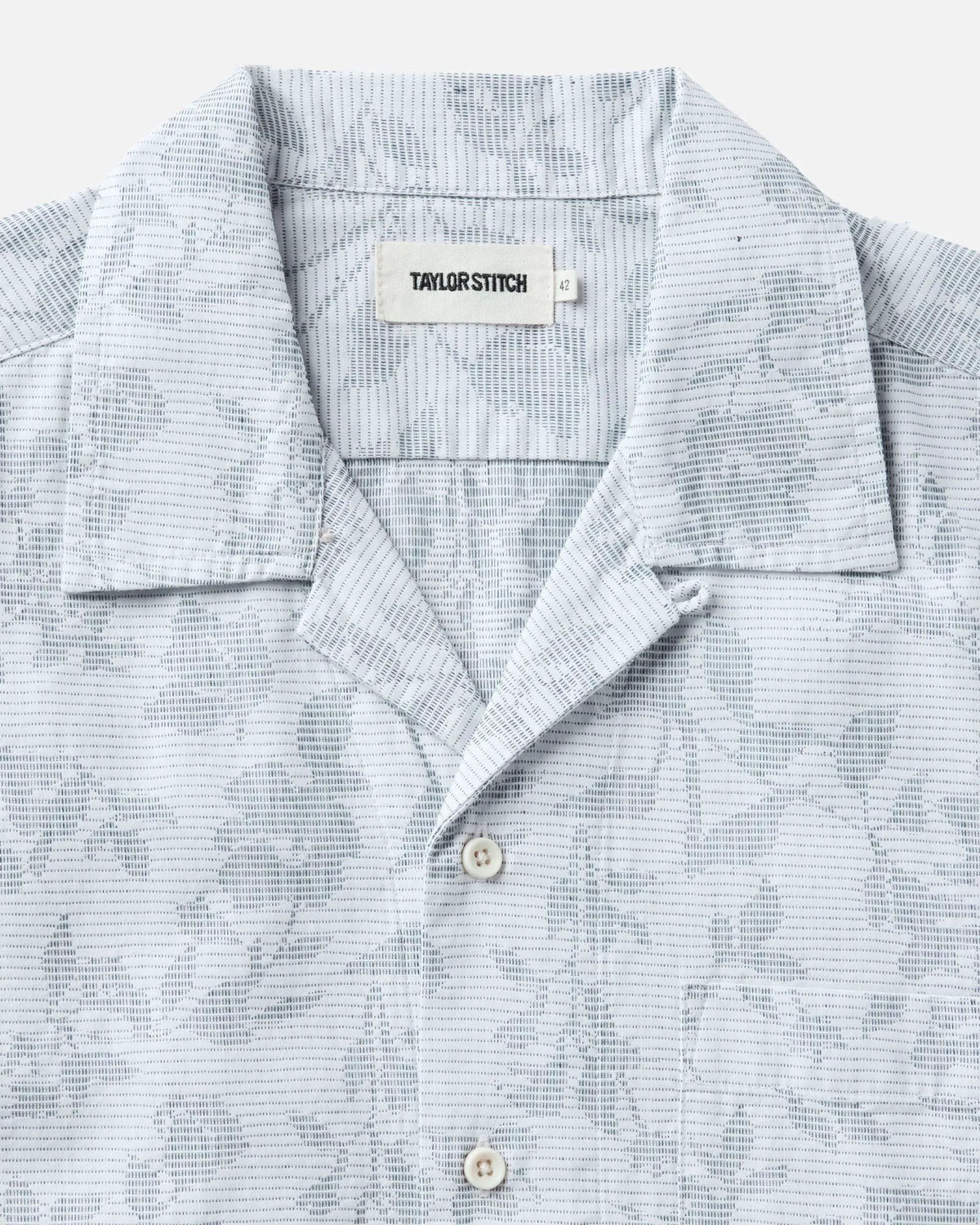 The Hawthorne Shirt in Sky Blue Floral Jacquard