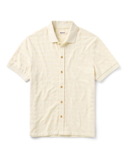 The Bywater Polo in Natural Knit Stripe