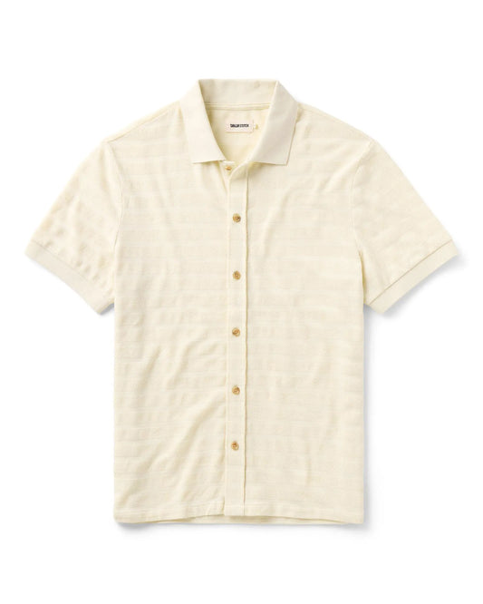 The Bywater Polo in Natural Knit Stripe