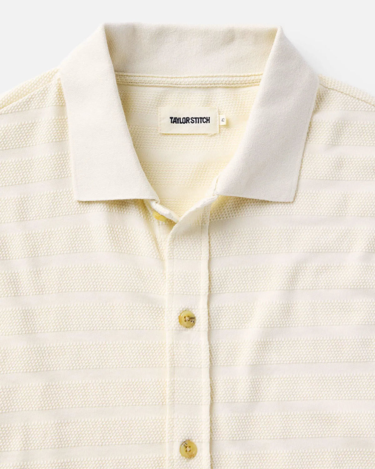 The Bywater Polo in Natural Knit Stripe