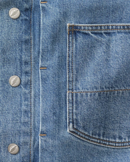 The Haight Jacket in Light Wash Hemp Denim