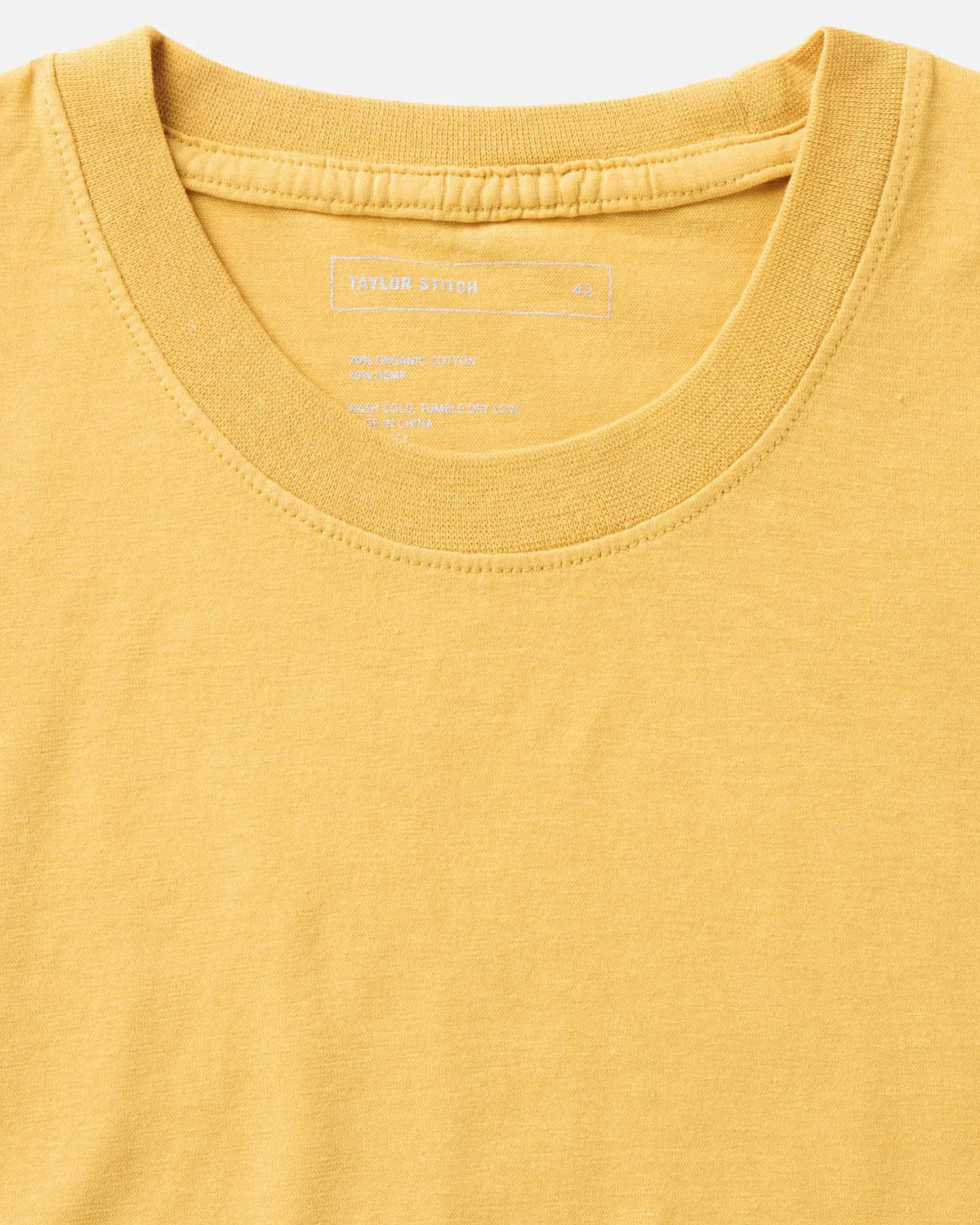 The Cotton Hemp Tee in Goldfinch