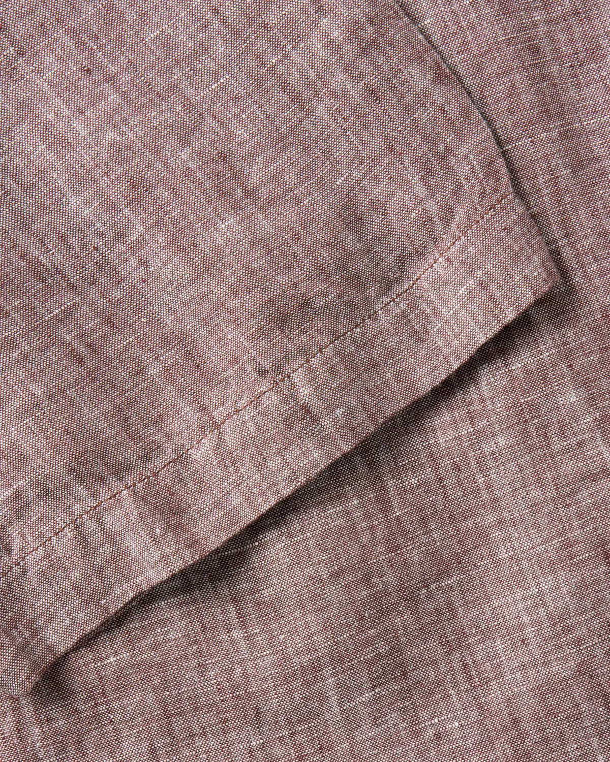 The Short Sleeve Jack in Burgundy Linen