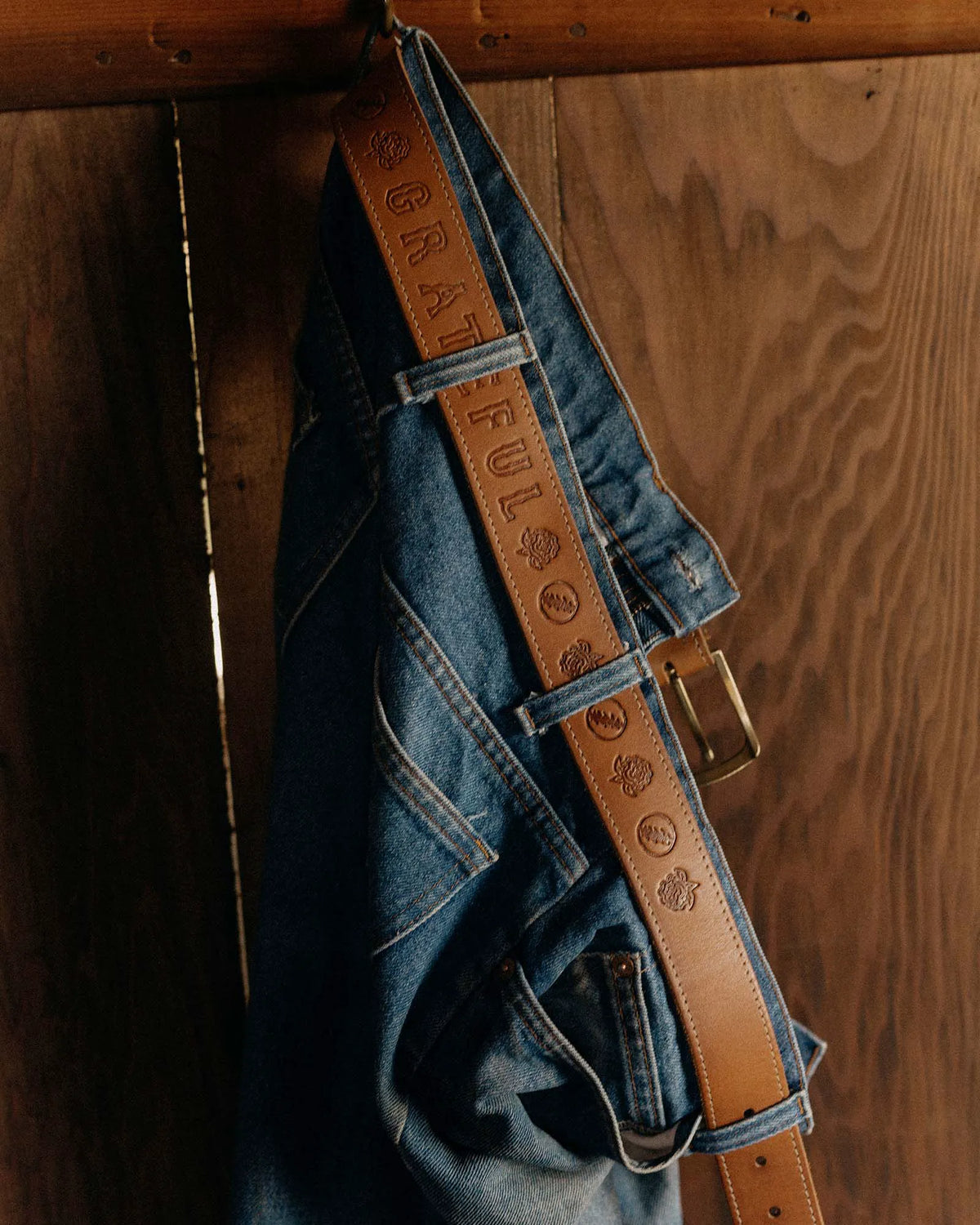 The Tour Belt in Washed Saddle
