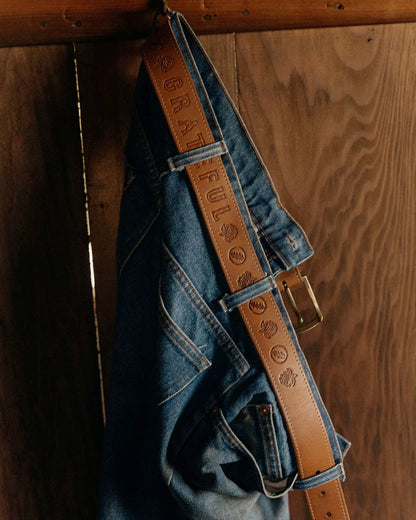 The Tour Belt in Washed Saddle