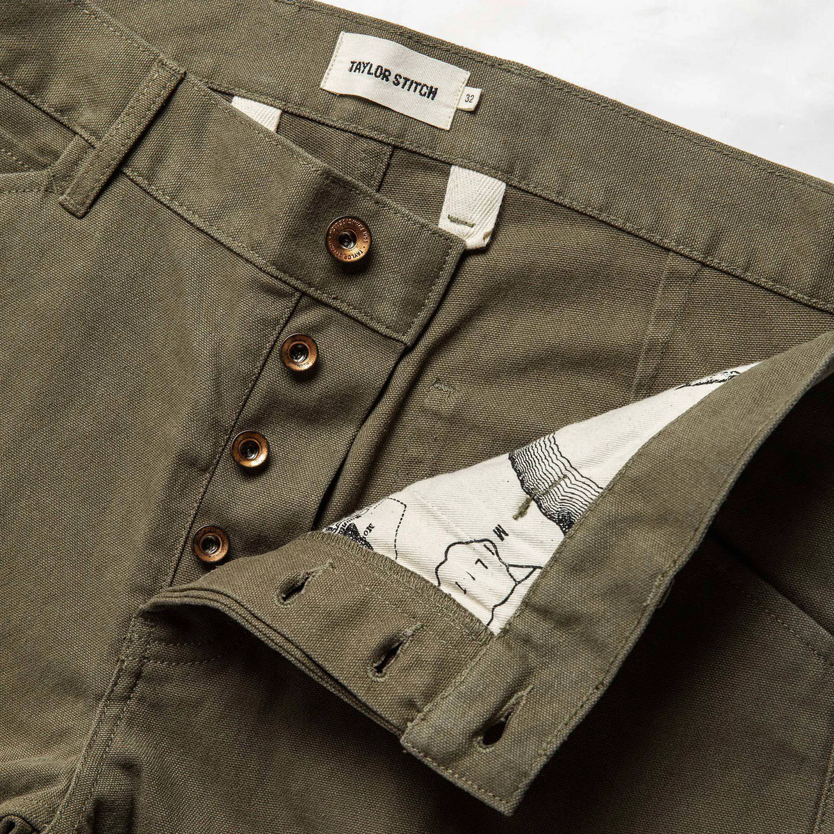 The Camp Pant in Stone Boss Duck