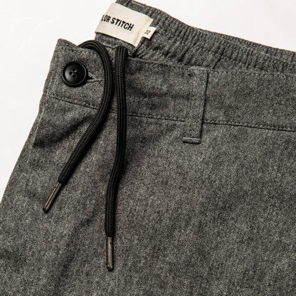 The Carmel Pant in Charcoal Birdseye Wool