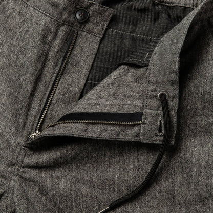 The Carmel Pant in Charcoal Birdseye Wool