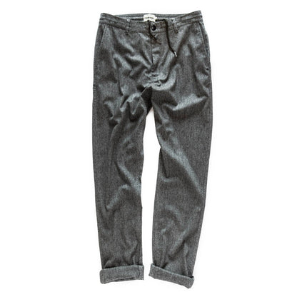 The Carmel Pant in Charcoal Birdseye Wool