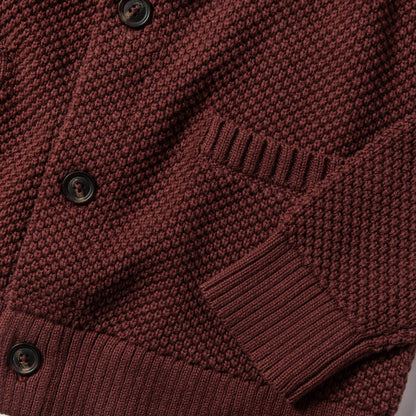 The Crawford Sweater in Burgundy