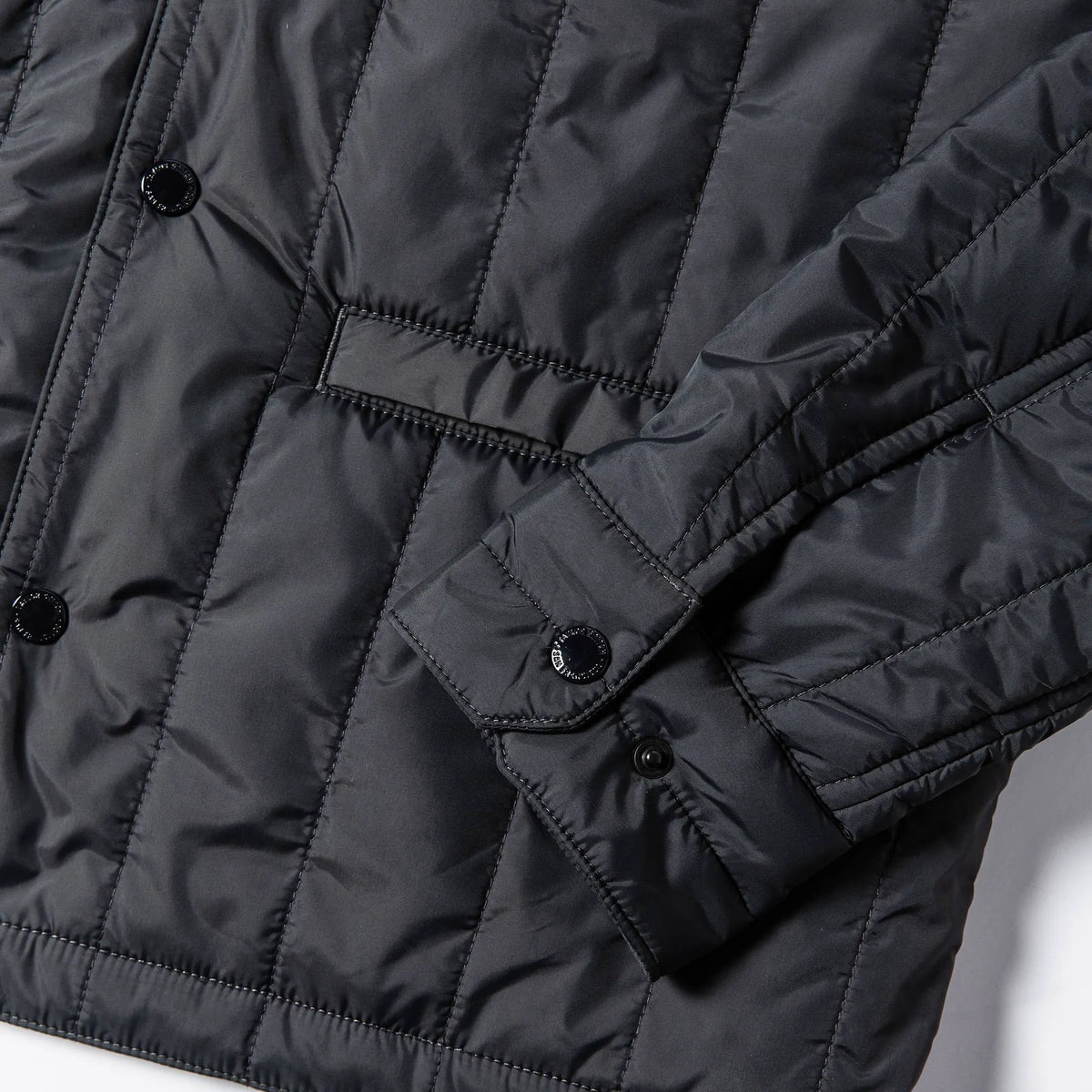 The Decker Jacket in Charcoal Quilt