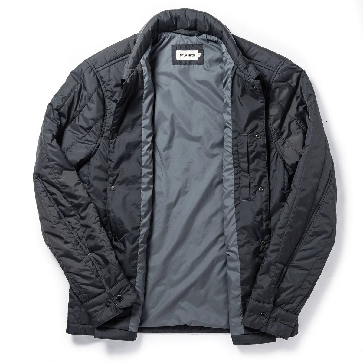 The Decker Jacket in Charcoal Quilt