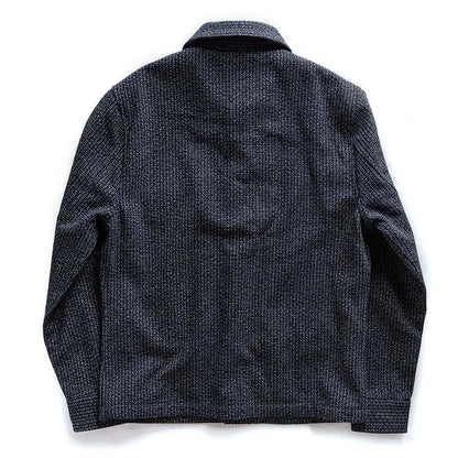 The Decker Jacket in Navy Wool Beach Cloth