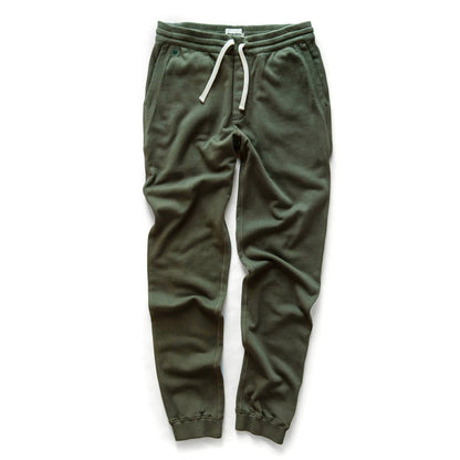 The Fillmore Pant in Dark Olive Terry