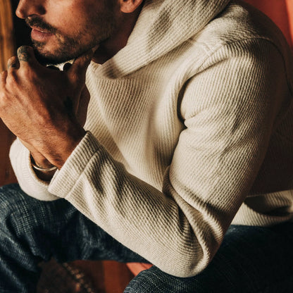 The Nomad Hoodie in Natural Twill