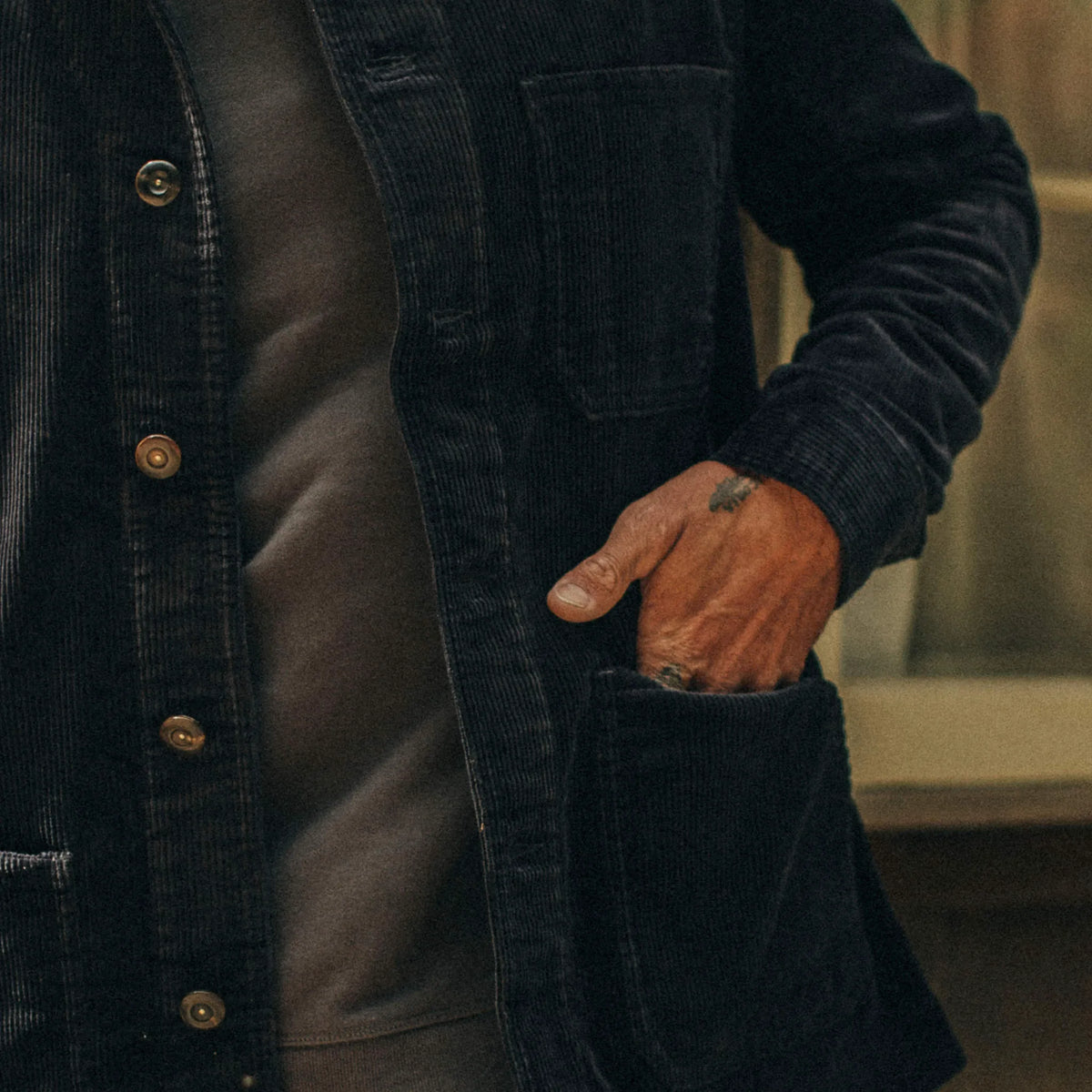 The Ojai Jacket in Midnight Cord