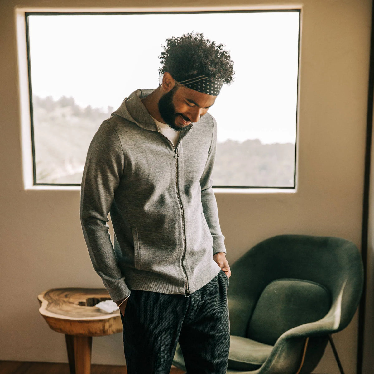 The Portola Hoodie in Aluminum