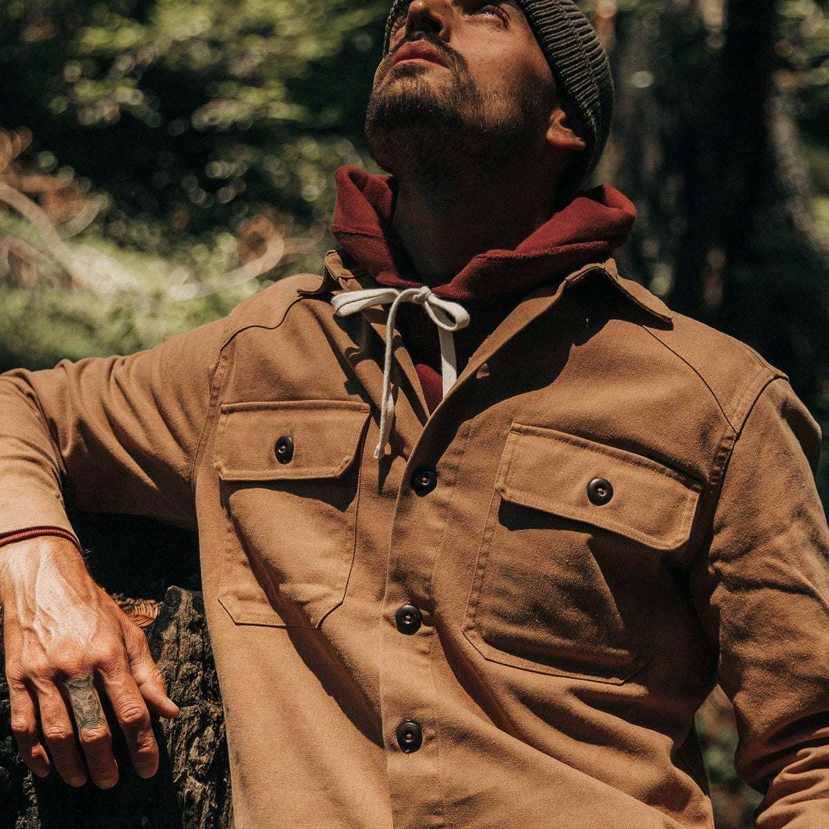 The Shop Shirt in Tobacco Boss Duck