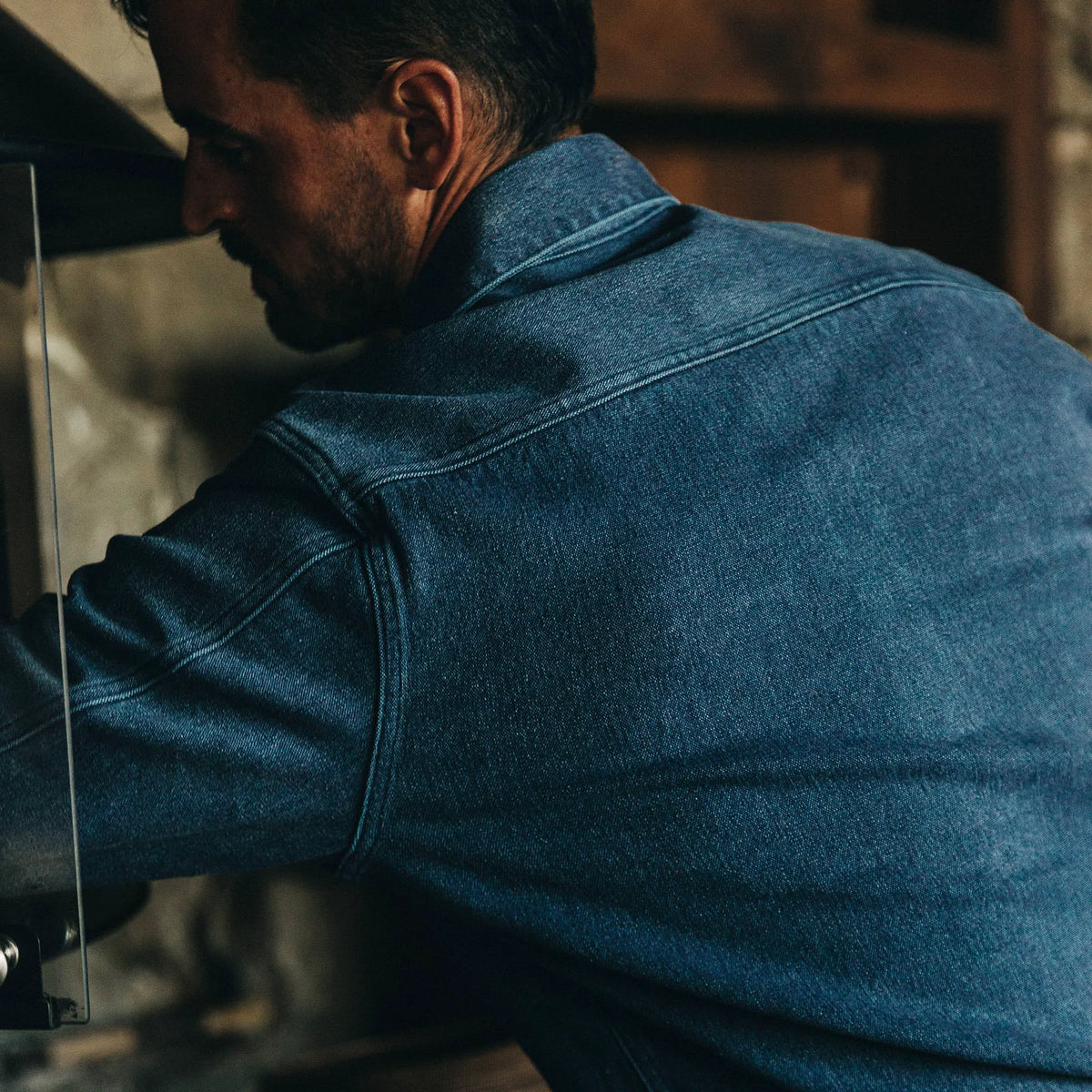 The Shop Shirt in Indigo Boss Duck