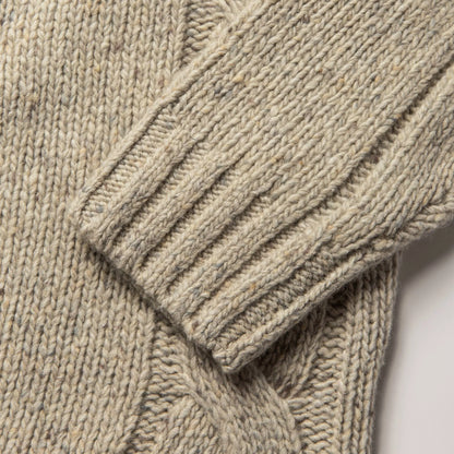 The Topside Sweater in Natural Cable Knit