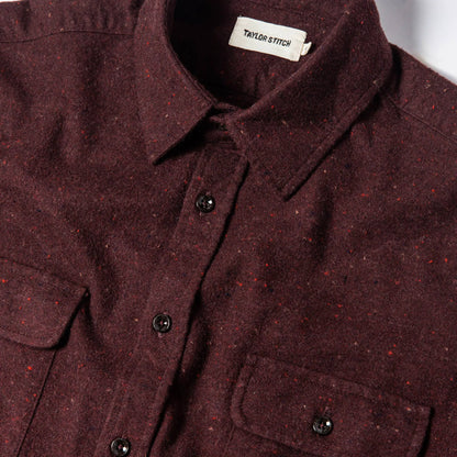 The Yosemite Shirt in Nutmeg Donegal