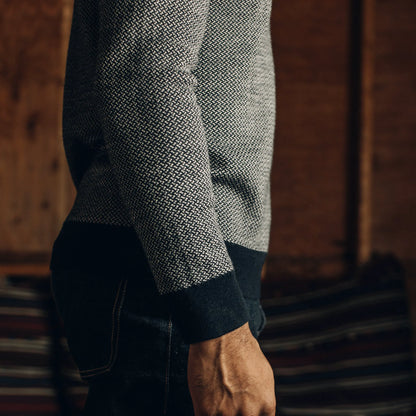 The Everett Sweater in Navy Birdseye