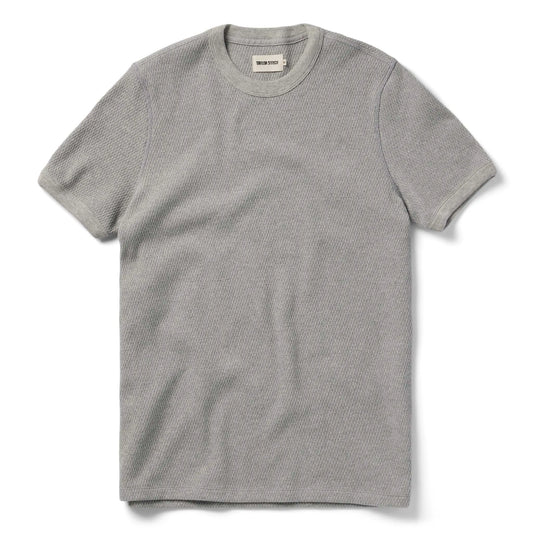 The Heavy Bag Waffle Short Sleeve in Aluminum