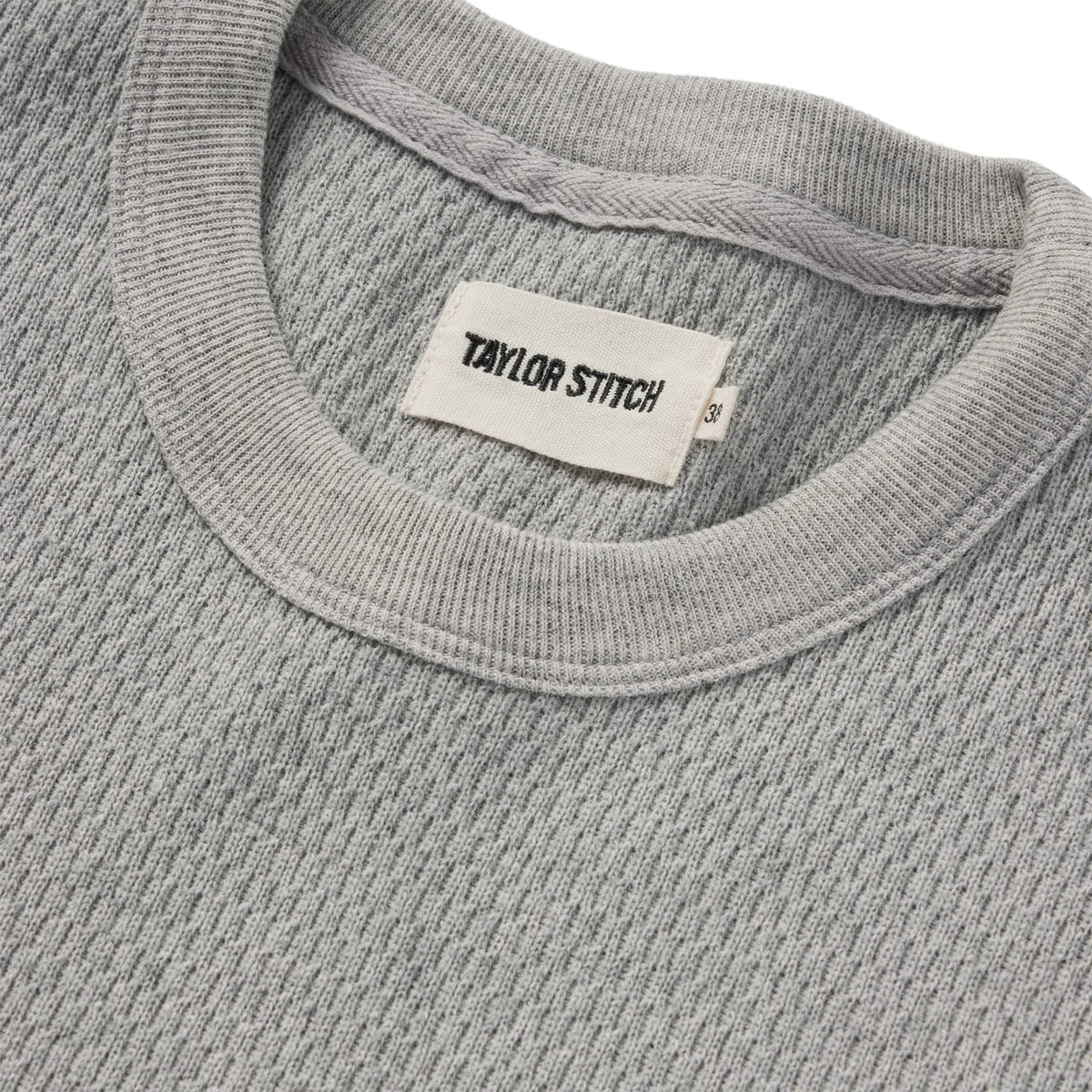 The Heavy Bag Waffle Short Sleeve in Aluminum