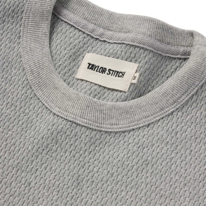 The Heavy Bag Waffle Short Sleeve in Aluminum