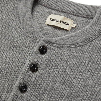 The Hudson Sweater in Heather Grey