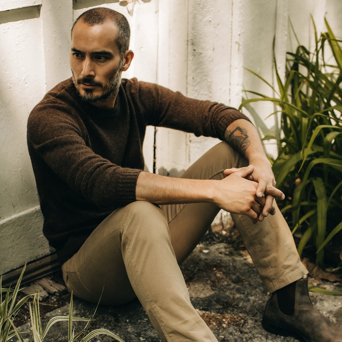 The Lodge Sweater in Coffee