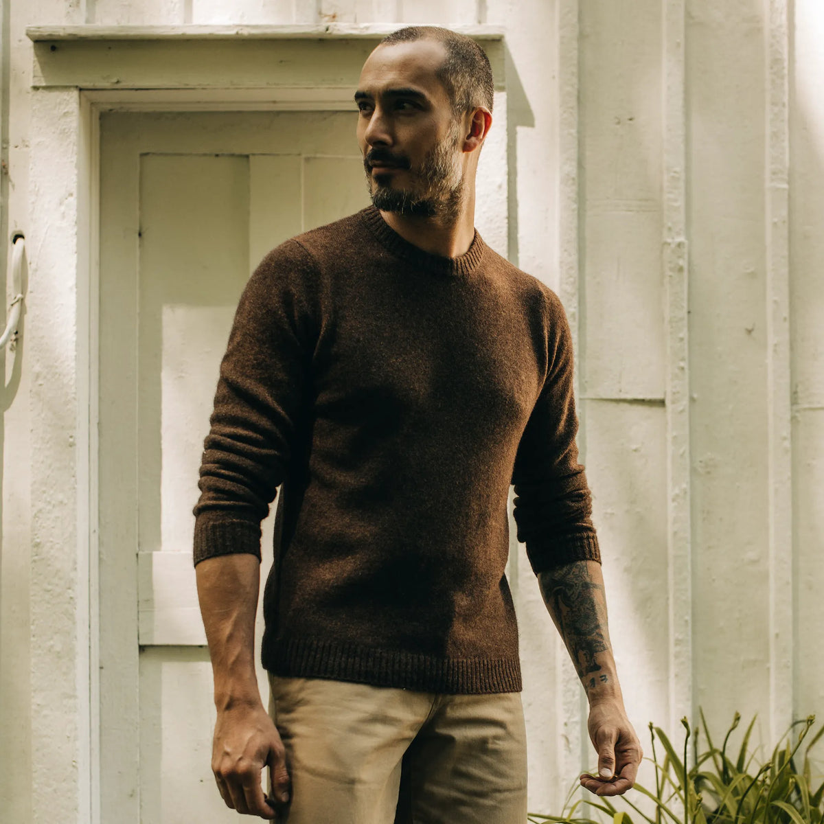 The Lodge Sweater in Coffee