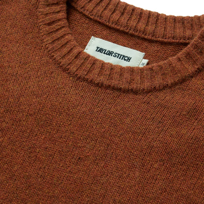 The Lodge Sweater in Rust