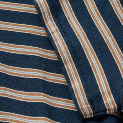 The Organic Cotton Tee in Deep Sea Stripe