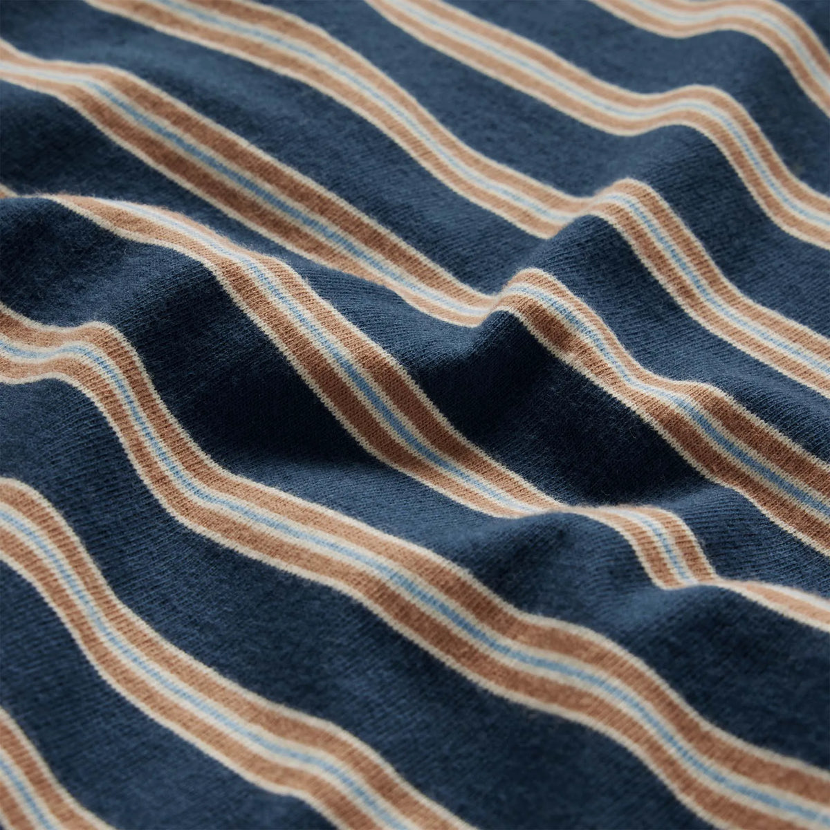 The Organic Cotton Tee in Deep Sea Stripe