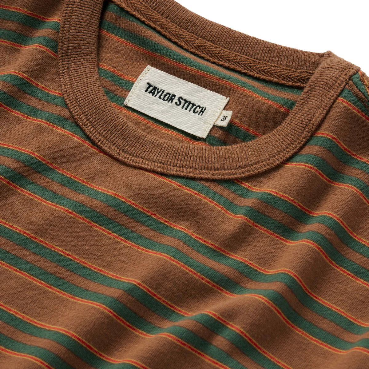 The Organic Cotton Tee in Sahara Stripe