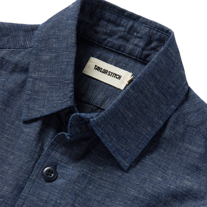 The Point Shirt in Indigo Slub