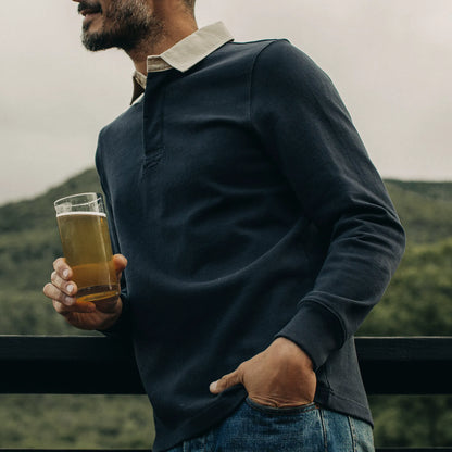 The Rugby Shirt in Dark Navy