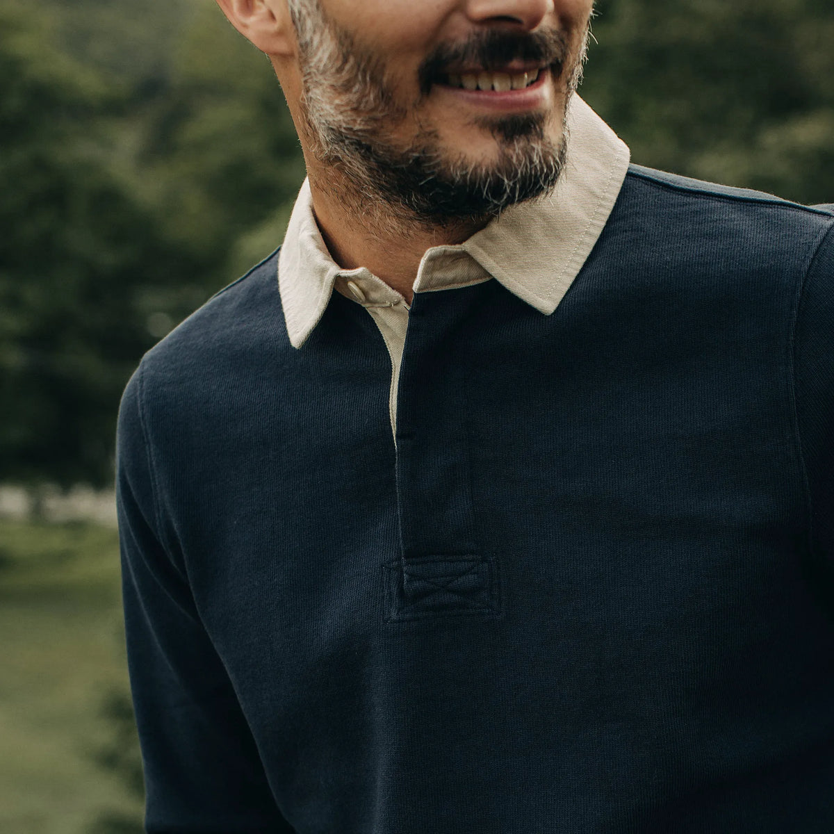 The Rugby Shirt in Dark Navy