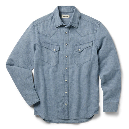 The Western Shirt in Indigo Stripe