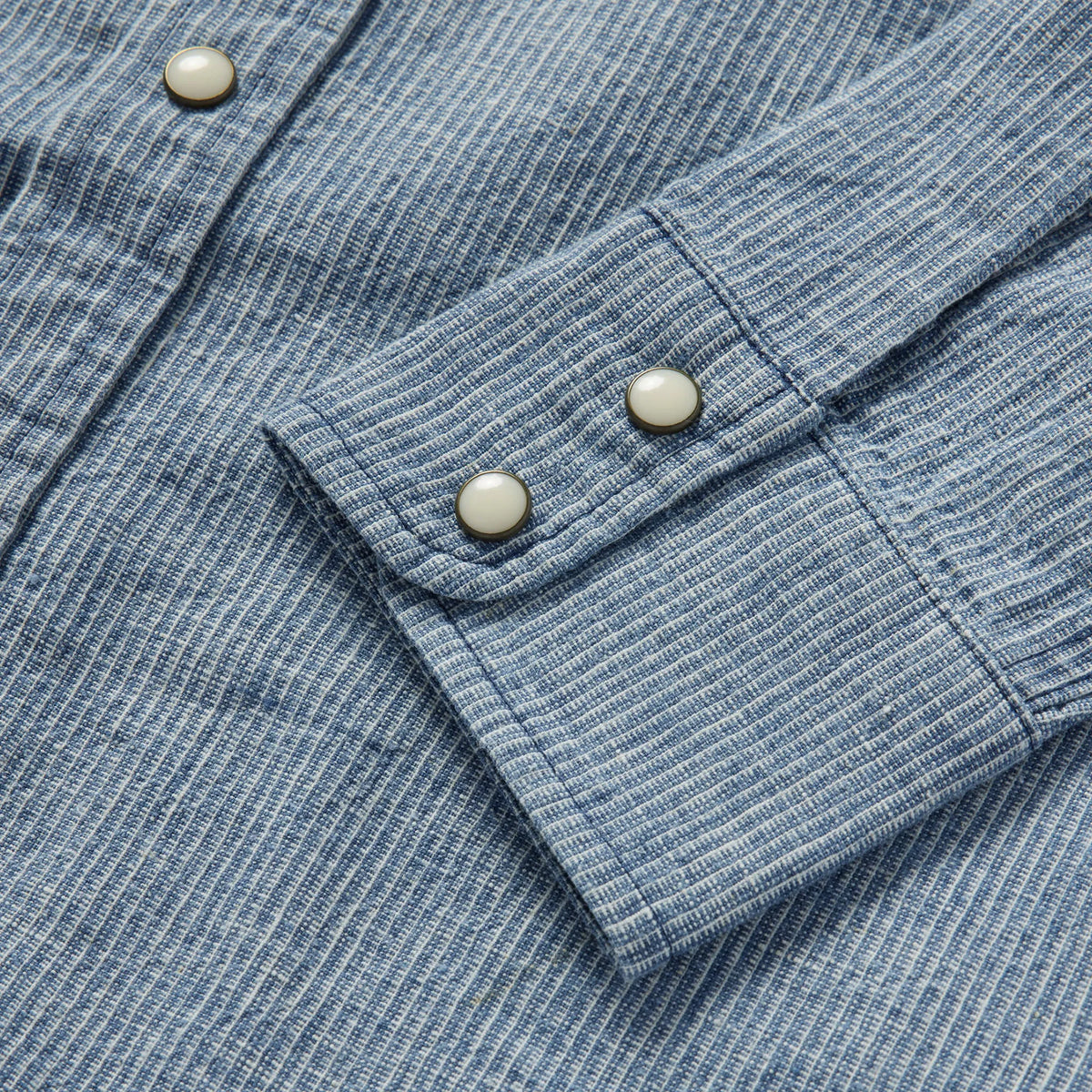 The Western Shirt in Indigo Stripe