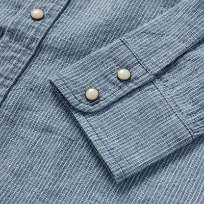 The Western Shirt in Indigo Stripe