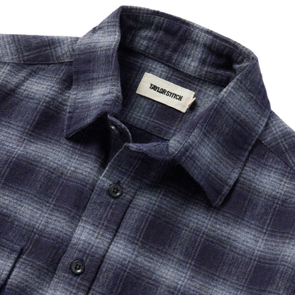 The Yosemite Shirt in Navy Shadow Plaid