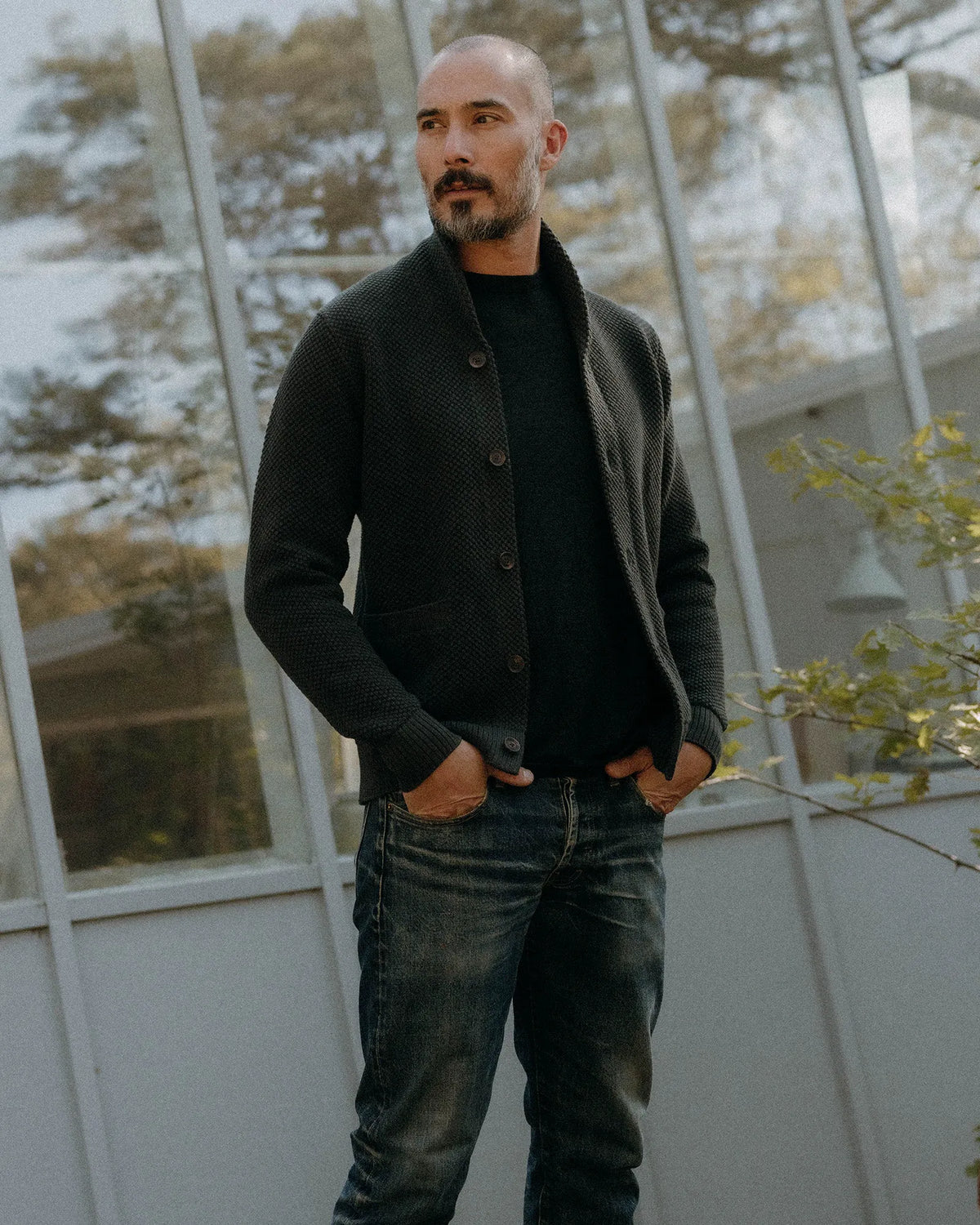 The Crawford Sweater in Charcoal