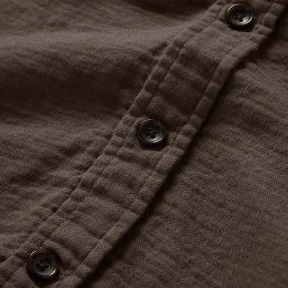 The Utility Shirt in Walnut Double Cloth