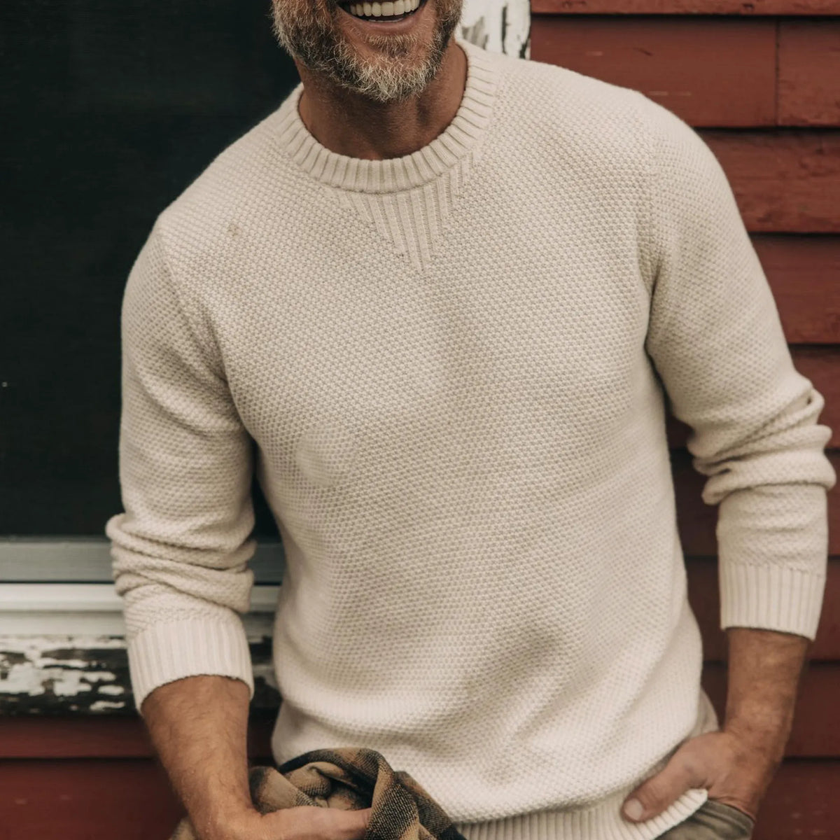 The Russell Sweater in Heather Oat
