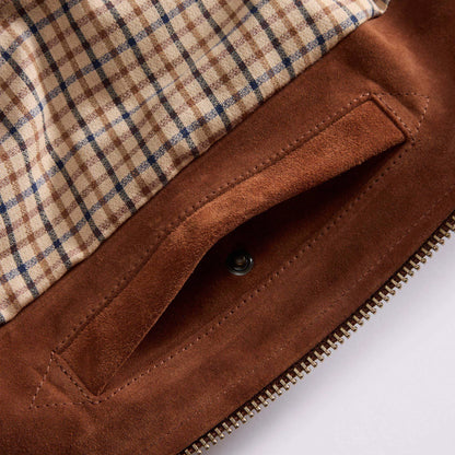 The Wyatt Jacket in Chocolate Suede
