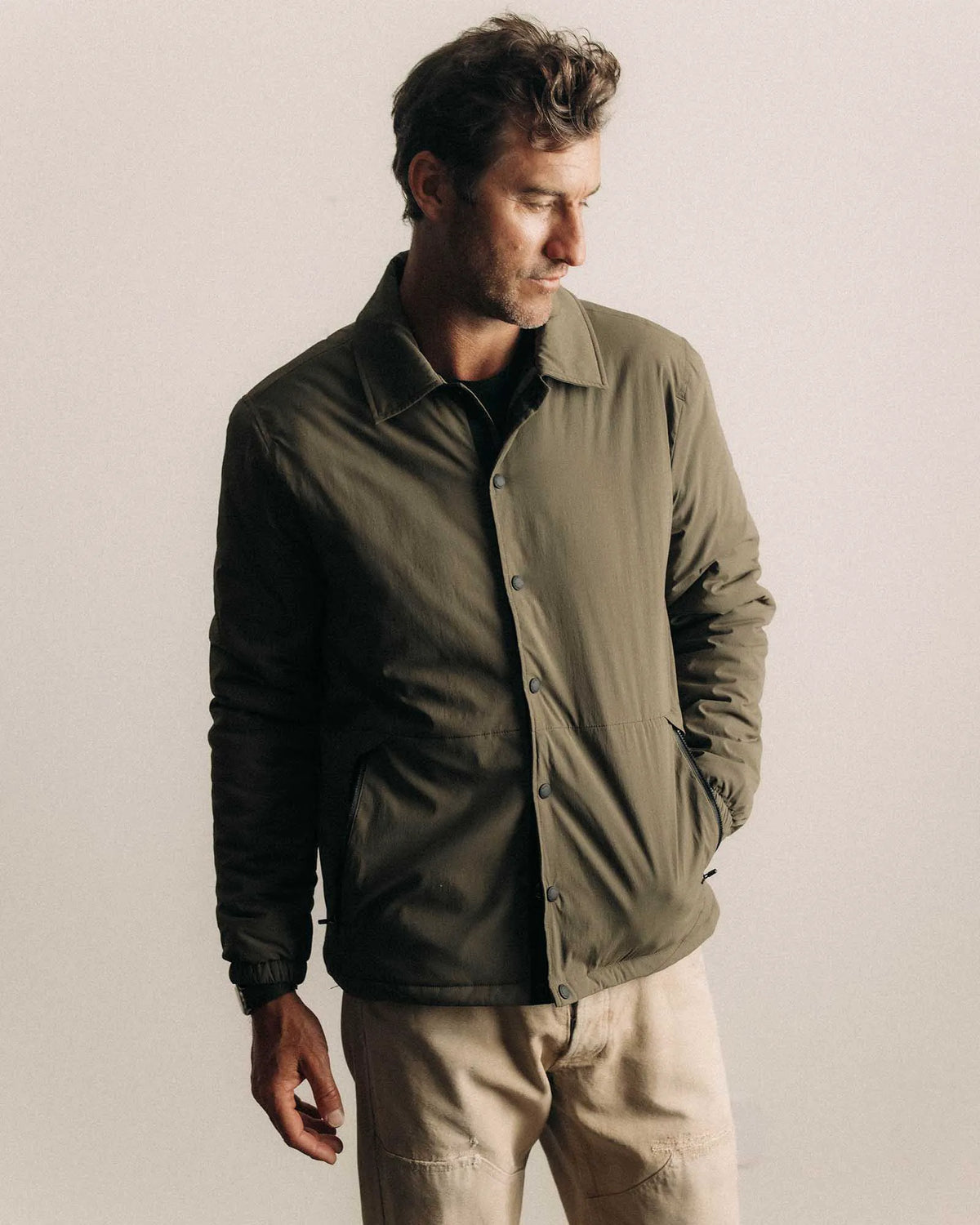The Ridgeline Overshirt in Fatigue Olive