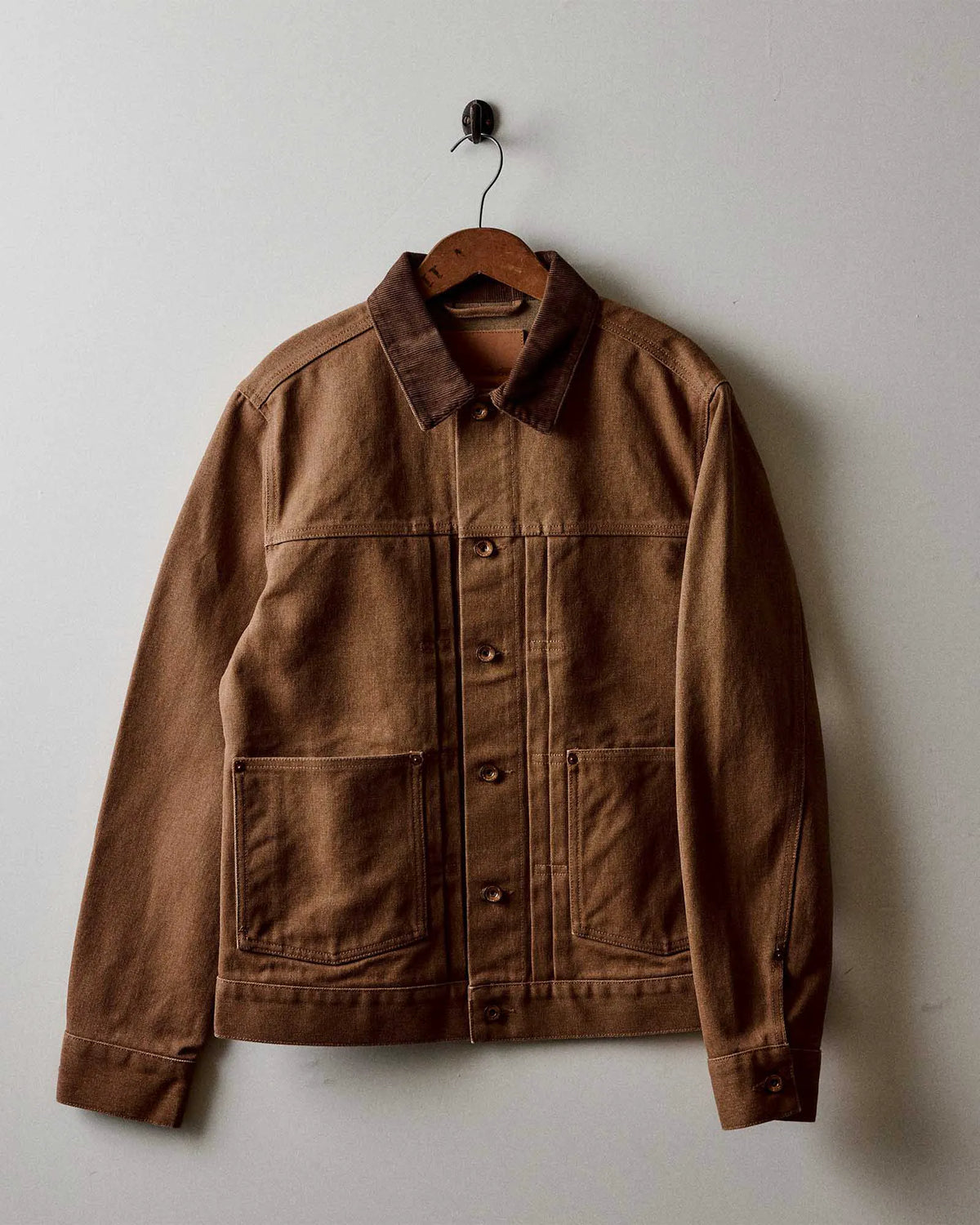 The Ryder Jacket in Tobacco Chipped Canvas